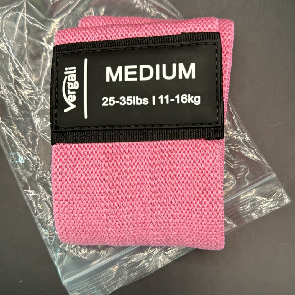 NWOT VERGALI BOOTY BAND™️ Medium Pink Resistance Band